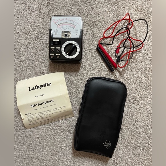 “Lafayette” ohm Volt Gauge Meter-Multi Tester w/ Probes-Vintage (Collectable) - Picture 1 of 13